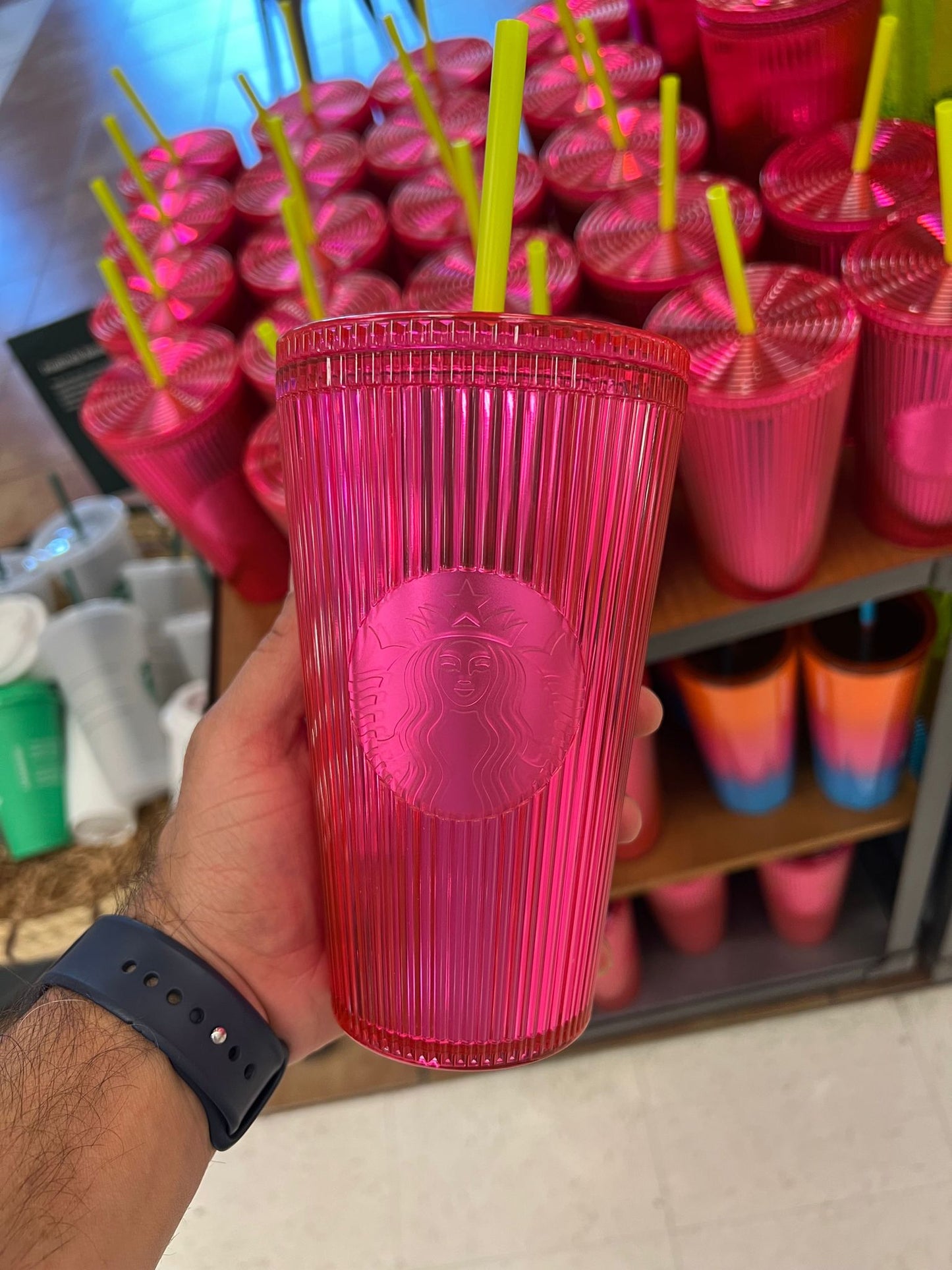 Starbucks Dragon Fruit Pink Stripe ( 470 ml) Cold Cup | SUMMER 2023