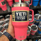 YETI 35 oz (1035ml) Rambler Tumbler with MagSlider Lid / Color: Tropical Pink