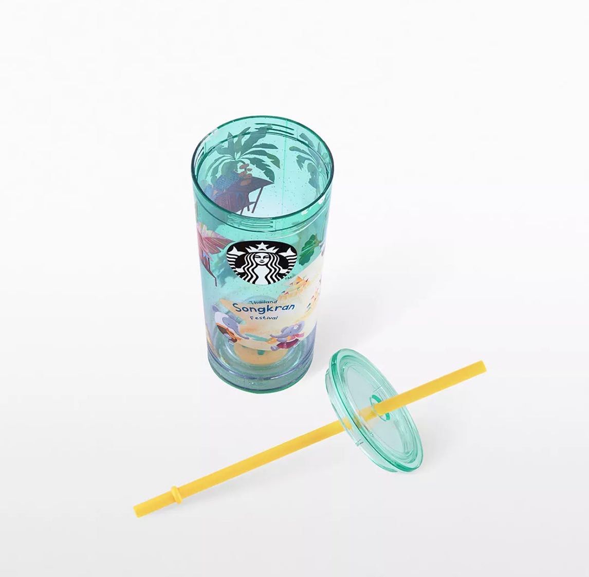 Starbucks Thailand 2024 Blue Songkran Cold cup tumble