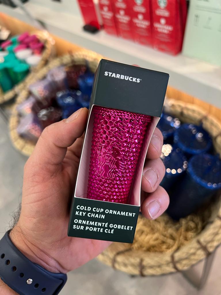 STARBUCKS US COLD CUP Purple KECHAIN