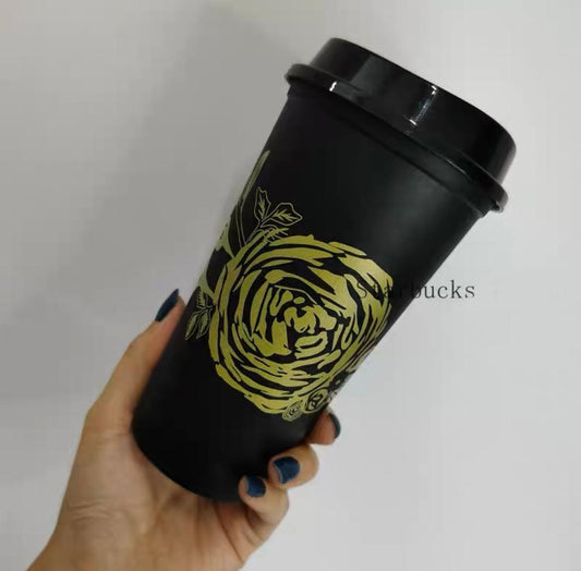 Starbucks Limited Edition Black & Gold Rose