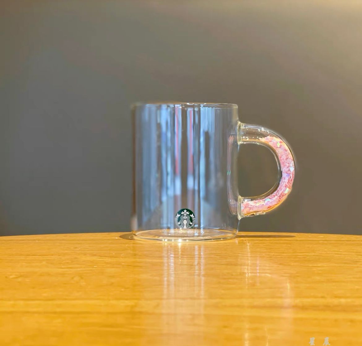 Starbucks cup pink sequin handle 400ml